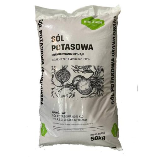 Sól potasowa granulowana 60%K 50kg