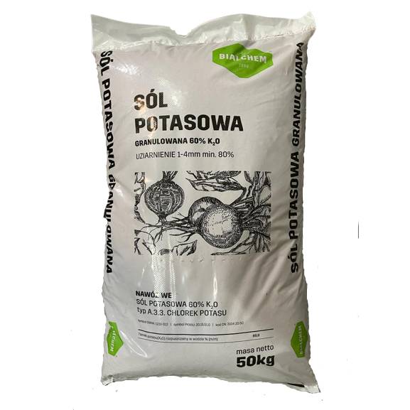 Sól potasowa granulowana 60%K 50kg