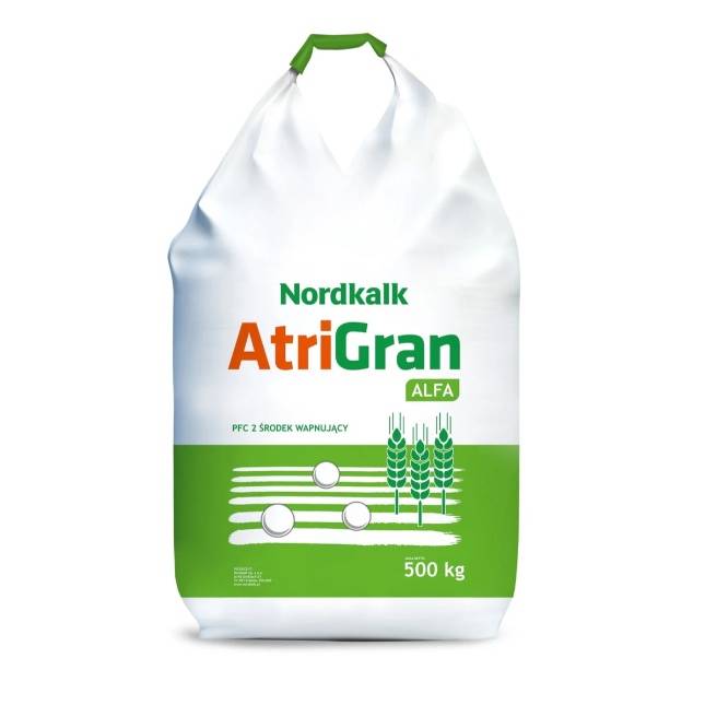 Wapno granulowane Nordkalk AtriGran Alfa 500 kg – 38% CaO + 10% MgO – wapno magnezowe