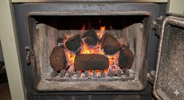 brykiet torfowy w piecu Brykiet torfowy pewny materiał do ogrzewania domu