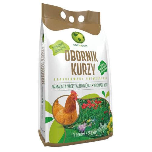 Obornik kurzy 13l granulowany AgroNas nawóz organiczny