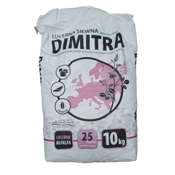 Lucerna siewna Dimitra, opakowanie 10 kg, Sowul & Sowul