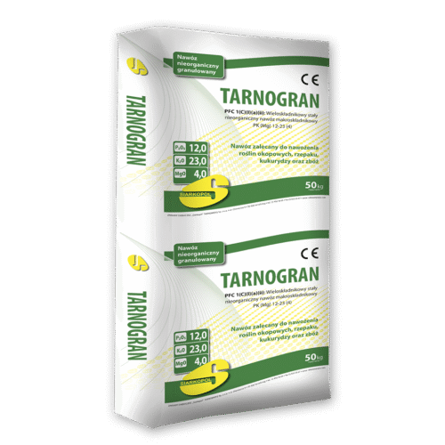 TARNOGRAN NPK (Ca, Mg, S) 12-23-18-4-14 – Uniwersalny Nawóz Wieloskładnikowy Siarkopol | Nawozy24.com