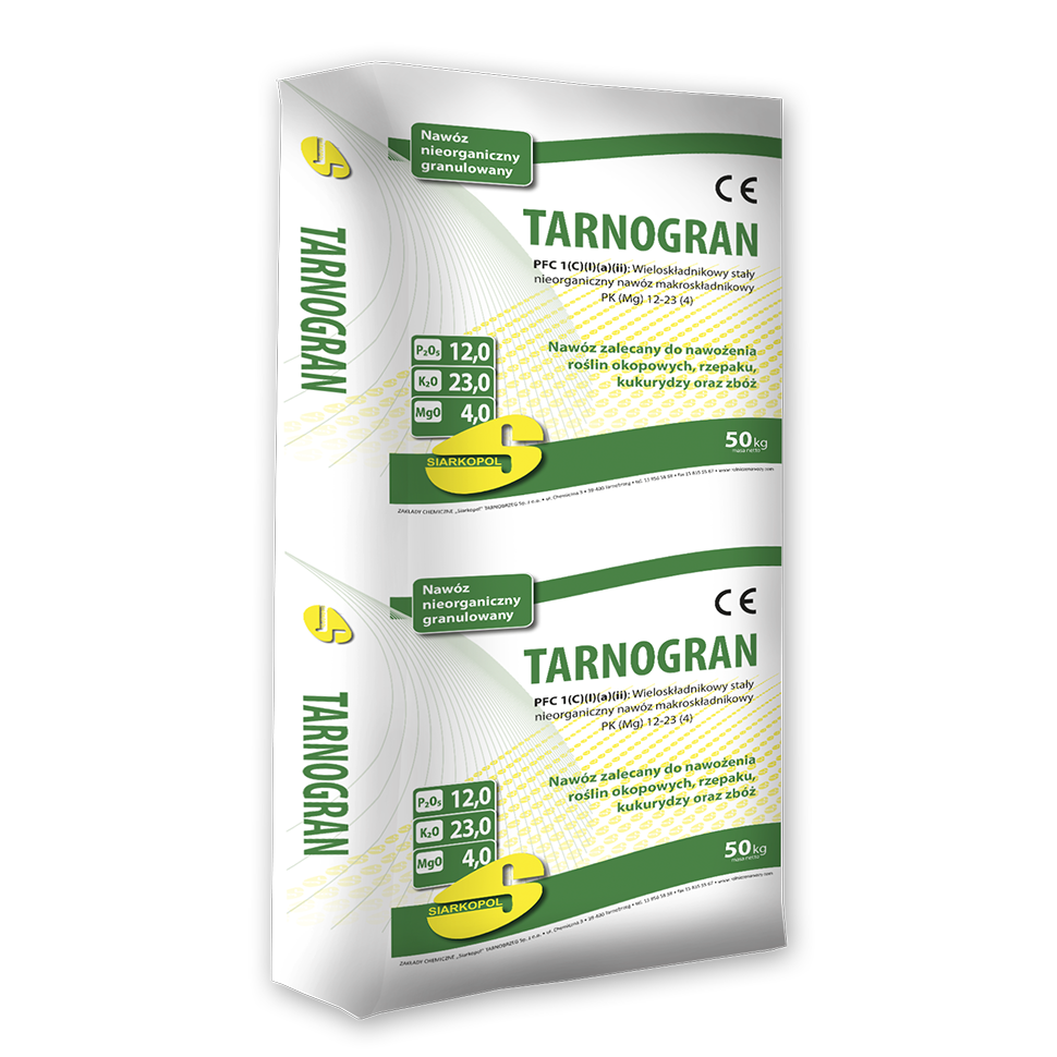 TARNOGRAN NPK (Ca, Mg, S) 12-23-18-4-14 – Uniwersalny Nawóz Wieloskładnikowy Siarkopol | Nawozy24.com