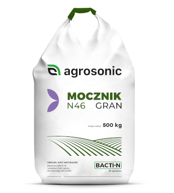 Mocznik N46 Granulowany | Mocznik w grubej granuli | Mocznik N46 Agrosonic 500kg – Nawóz Azotowy | Wysoka Wydajność