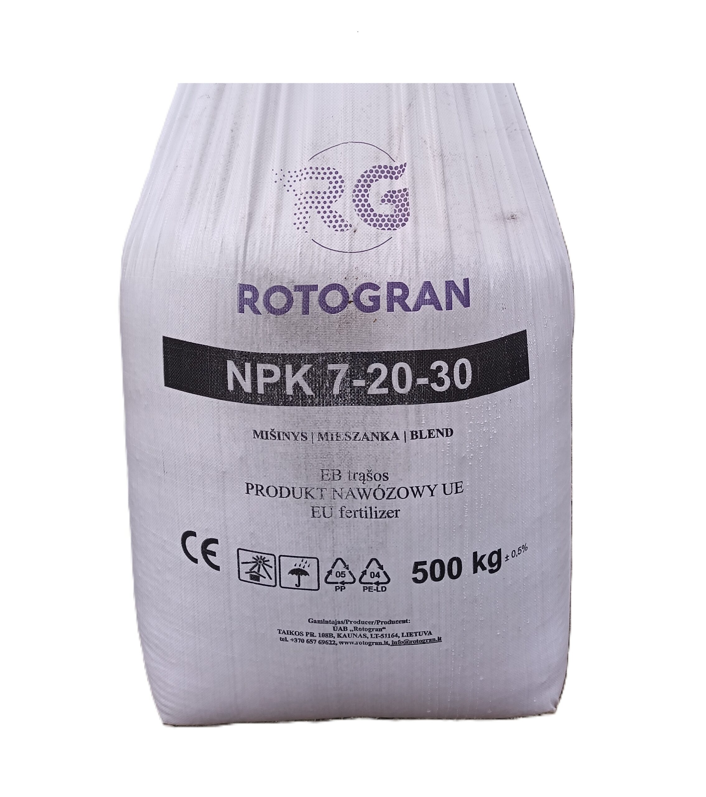 Rotogran 7-20-30, nawóz wieloskładnikowy NPK 7-20-30 Rotogran