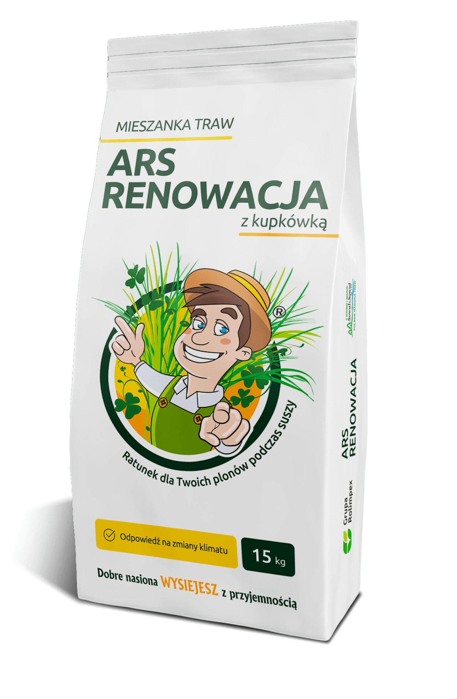 Mieszanka traw ARS Renowacja z kupkówką | ARS Renowacja 15 kg | Sowul & Sowul Trawa na suche gleby