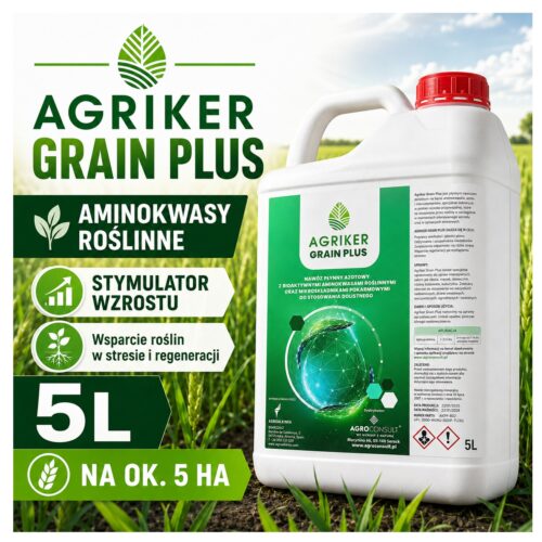 aaaa Agriker GRAIN Plus 5L | Aminokwasy roślinne | Stymulator wzrostu