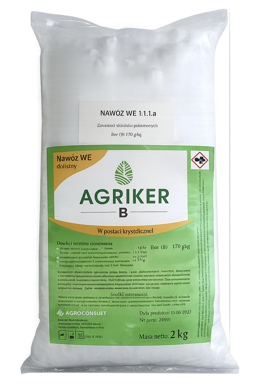 Agriker B – Nawóz dolistny BOR 2KG