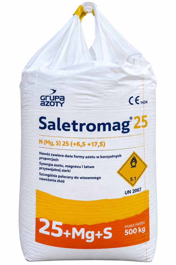 Saletromag 25 500 kg Grupa Azoty – nawóz azotowy z magnezem i siarką